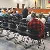 A speaker tells county supervisors last Thursday that the public is not getting enough information about planned local nuclear energy projects.  LISA MAINE PHOTO