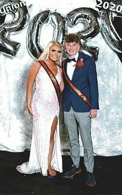 Union High School Prom King and Queen Koby Poff and Jewelletta Mumpower were crowned for the 2020 school year on Saturday night.