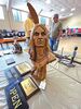 Aaron Morgan took the best of show and best of open awards for this carving of a native American at last week’s woodcarving show in Big Stone Gap.  LISA MAINE PHOTO