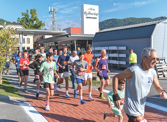 Runners stepped off Saturday for the annual Leigh Ann Bolinskey 5K, which benefits cancer support and research.  KED MEADE PHOTO
