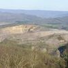 The unreclaimed Looney Ridge mine dominates the view of Virginia from atop Black Mountain.  FILE PHOTO