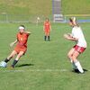 Emma Hemphill was dead-on target with this kick. PHOTO BY KELLEY PEARSON