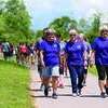 Sally Sexton (far right) and friends Susan Barber (far left) and Jeanne Estes lead a group of walkers along Big Stone Gap’s Greenbelt Trail during MEOC’s 46th Annual Walkathon on May 15 to raise money for the Emergency Fuel Fund for the Elderly. The trio is part of the larger group Sal’s Pals, an exercise class that meets in Jonesville and also focuses on a larger mission of helping others. Sal’s Pals, named after founder Sexton, has participated in the Walkathon for more than a decade.